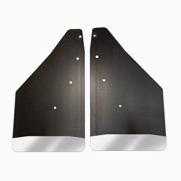 No Drill, Specific Design Front Mud Flaps for the 19-24 (non ZR2) Chevrolet 1500 Pickup with Stainless Steel Weights Pre-Installed; 12"W x 20.5"H