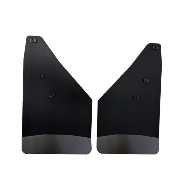 No Drill, Specific Design Front Mud Flaps for the 24+ GMC 1500 Pickups with Black-Powder Coated Stainless Steel Weights Pre-Installed; 12"W x 20.5"H