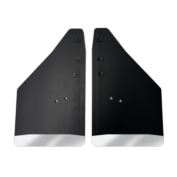 No Drill, Specific Design Rear Mud Flaps for the 21+ Ford F150 Pickup with Stainless Steel Weights Pre-Installed; 12"W x 20.5"H
