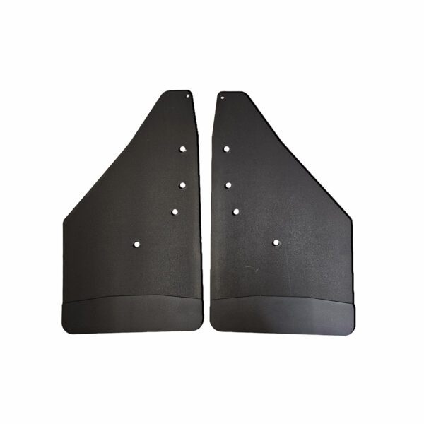No Drill, Specific Design Front Mud Flaps for the 2009-2014 Ford F150 Pickups with Black-Powder Coated Stainless Steel Weights Pre-Installed; 12"W x 20.5"H