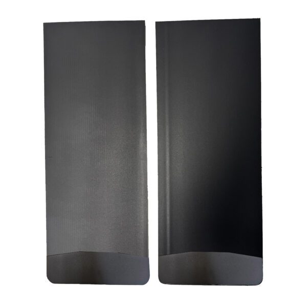 Universal Single Rear Wheel Flatbed Mud Flaps with Black-Powder Coated Stainless Steel Weights Pre-Installed; 12"W x 30"H