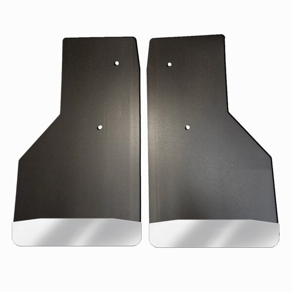 No Drill, Specific Design Rear Mud Flaps for the 2010 to 2018 Dodge Ram 2500-3500 Pickups with Stainless Steel Weights Pre-Installed; 14"W x 24"H