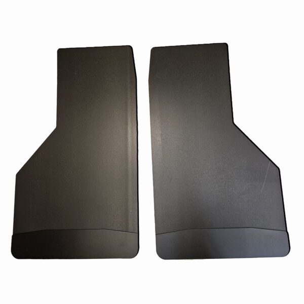 Universal 14" Rear Mud Flaps with Black-Powder Coated Stainless Steel Weights Pre-Installed; 14"W x 24"H