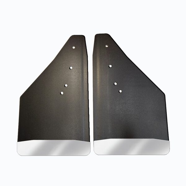 No Drill, Specific Design Rear Mud Flaps for the 2019+ Ram 1500 Pickup with Stainless Steel Weights Pre-Installed; 12"W x 20.5"H