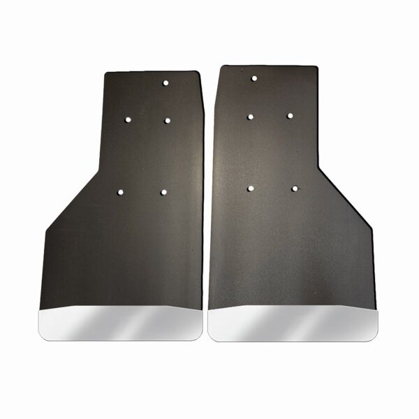 No Drill, Specific Design Rear Mud Flaps for the 17+ Super Duty F250 and F350 PPickups with Stainless Steel Weights Pre-Installed; 14"W x 24"H