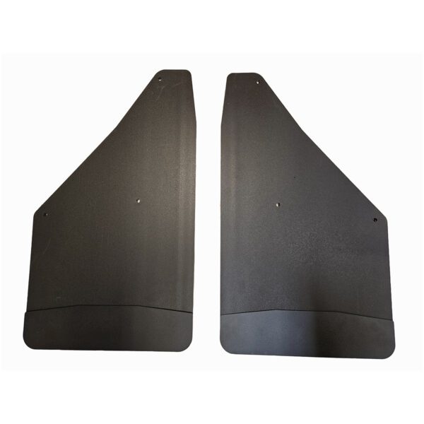 No Drill, Specific Design Front Mud Flaps for the 2020+ GMC 2500/3500 Pickups with Black-Powder Coated Stainless Steel Weights Pre-Installed; 12"W x 20.5"H