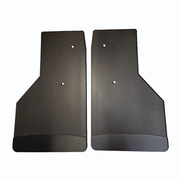 No Drill, Specific Design Rear Mud Flaps for the 2010 to 2018 Dodge Ram 2500-3500 Pickups with Black-Powder Coated Stainless Steel Weights Pre-Installed; 14"W x 24"H