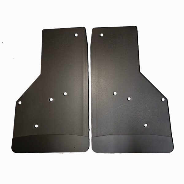 No Drill, Specific Design Front Mud Flaps for the 20+ Chevrolet 2500/3500 Pickups with Black-Powder Coated Stainless Steel Weights Pre-Installed; 14"W x 24"H