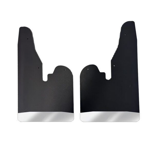 No Drill, Specific Design Front Mud Flaps for the 2010 to 2018 Dodge Ram 2500-3500 Pickup with Stainless Steel Weights Pre-Installed; 12"W x 20.5"H