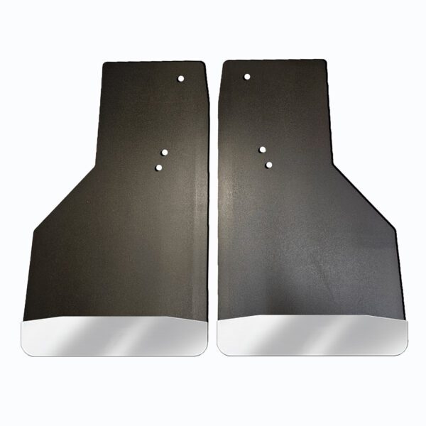 No Drill, Specific Design Rear Mud Flaps for the 2019+ Ram 2500/3500 Pickups with Stainless Steel Weights Pre-Installed; 14"W x 24"H
