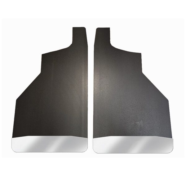No Drill, Specific Design Rear Mud Flaps for the 2020+ Chevrolet 2500/3500 Pickups with Stainless Steel Weights Pre-Installed; 14"W x 24"H