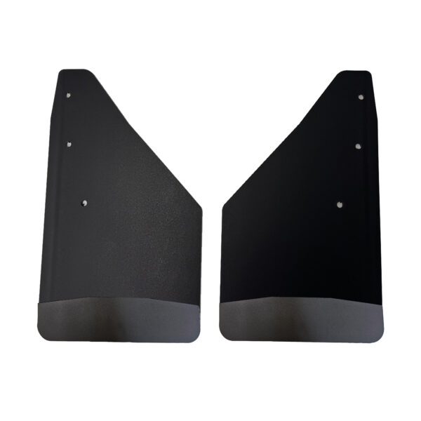 No Drill, Specific Design Front Mud Flaps for the 2019+ Ram 1500 Pickups with Black-Powder Coated Stainless Steel Weights Pre-Installed; 12"W x 20.5"H