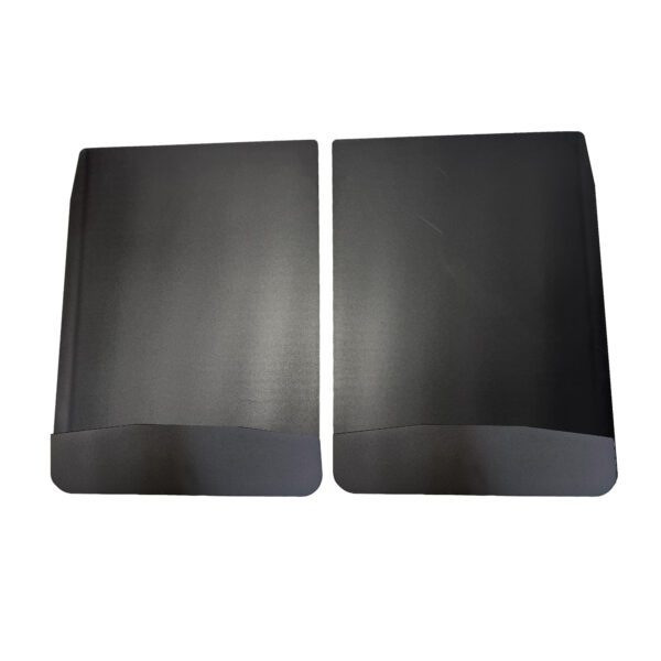 Universal 18" Rear Dually Mud Flaps with Black-Powder Coated Stainless Steel Weights Pre-Installed; 18"W x 24"H