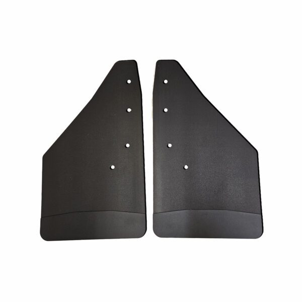 No Drill, Specific Design Rear Mud Flaps for the 2009-2014 Ford F150 Pickups with Black-Powder Coated Stainless Steel Weights Pre-Installed; 12"W x 20.5"H