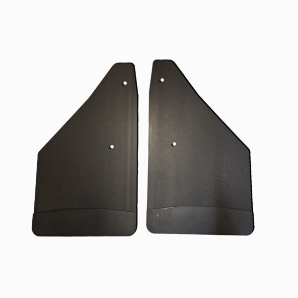 No Drill, Specific Design Rear Mud Flaps for the 2009-2018 Dodge Ram 1500 Pickups with Black-Powder Coated Stainless Steel Weights Pre-Installed; 12"W x 20.5"H