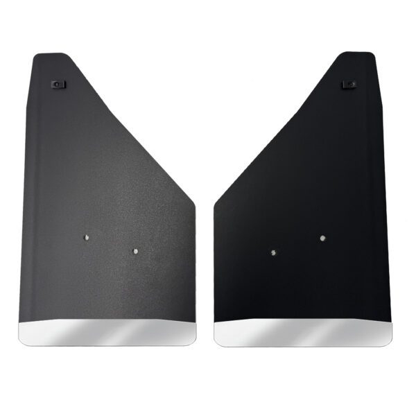 No Drill, Specific Design Front Mud Flaps for the 24+ Chevrolet Colorado Pickup with Stainless Steel Weights Pre-Installed - 12"W x 20.5"H